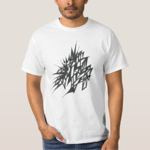 T-shirt Tatouage Tribal Abstrait Noir et Blanc Intriqué