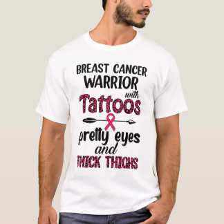 T-shirt Tatouages de guerrière contre le cancer du sein Jo