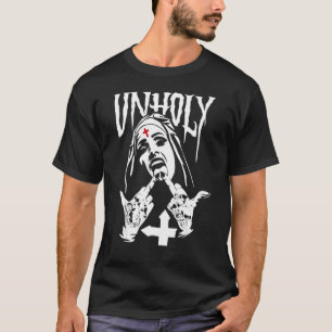 T-shirt Tatouages Satanique Nun Unholy 1