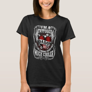 T-shirt Tatoué Papa Comme Un Normal Mais Cool