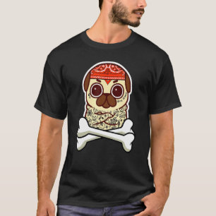 T-shirt Tatoué Pug Thug Pug