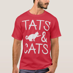 T-shirt Tats & Cats T Tattoo Artist Tattooed Ink Lover Gi