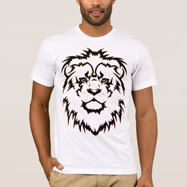 T-shirt Tattoo à tête de lion (Devant)