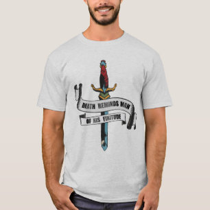T-shirt Tattoo dague couteau poignard tomorrow may never c