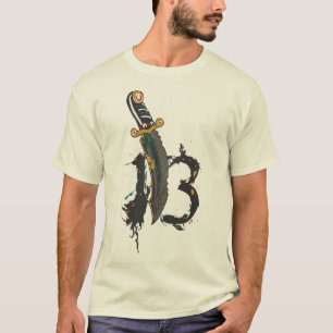 T-shirt Tattoo dague numero 13 couteau poignard old school