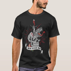 T-shirt tattoo death recalls man tete de mort serpent dagu
