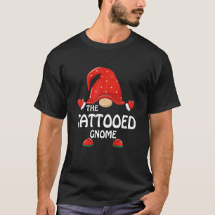 T-shirt Tattooé Gnome Funny Christmas Matching Famille Paj