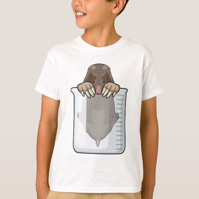 T-shirt Taupe avec tasse à mesurer (Devant)
