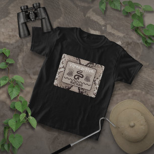 T-shirt Taupe de serpent poster de animal