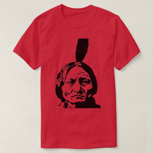 T-shirt taureau assis amérindien  (Design devant)