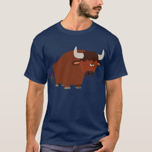 T-shirt Taureau Cartoon Shy