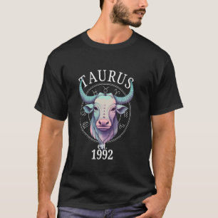 T-shirt Taureau du zodiaque né en 1992