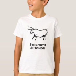 T-shirt Taureau, force et honneur noir