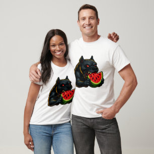 T-shirt Taureau Néon & Pastèque – Vibrations d'Été