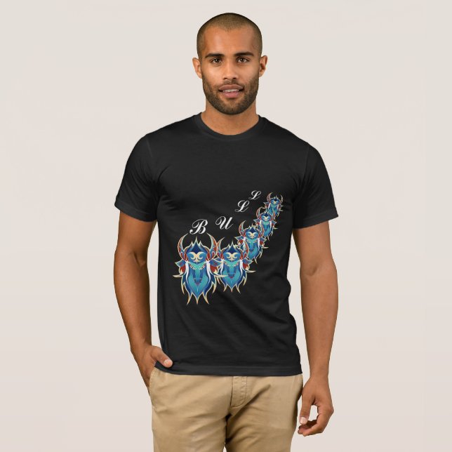 T-shirt Taureau oriental SimmiFashion (Devant entier)