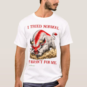T-shirt Taureau rouge et blanc