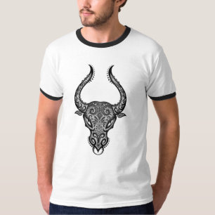 T-shirt Taureau tribal complexe