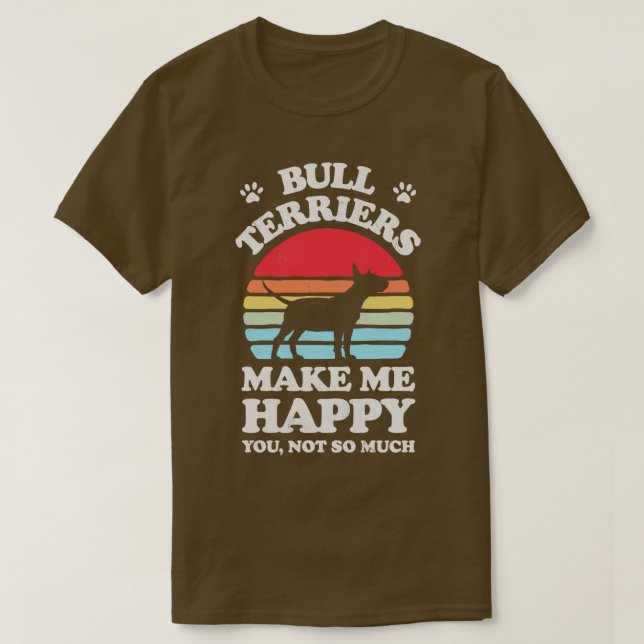T-shirt Taureaux me rendre heureux Sunset Retro pour homme (Design devant)