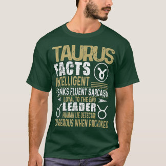 T-shirt TAURUS Faits SIGNE Zodiaque Chemise Anniversaire C