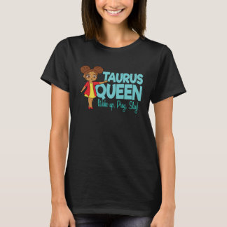 T-shirt Taurus Girl Black Queen Black Women Afro Zodiac