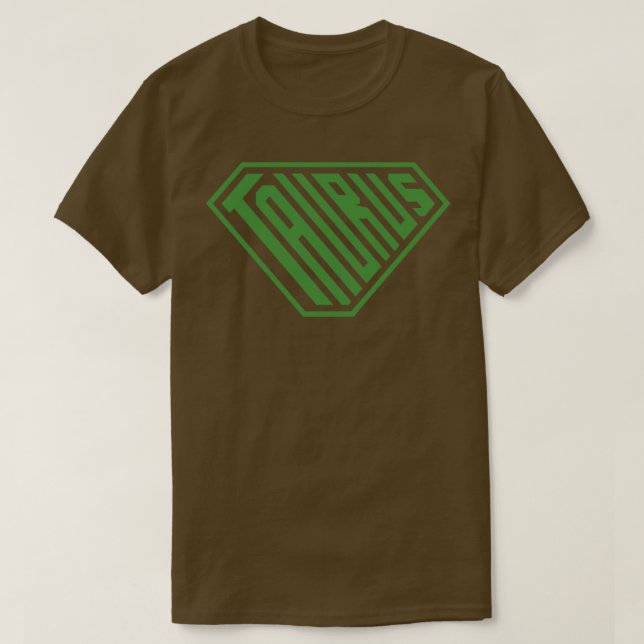T-shirt Taurus SuperEmpowered Zodiac Green (Design devant)