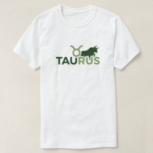 T-shirt Taurus Typographie Moderne Chevauchante Graphique 