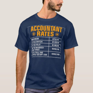 T-shirt Taux comptables Comptable Taux horaires