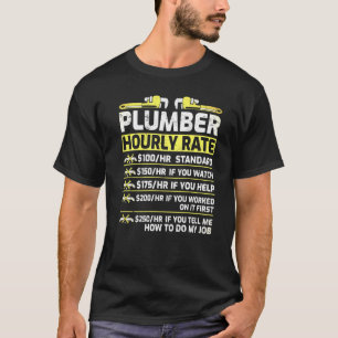 T-shirt Taux de main-d'oeuvre rétro vintage Taux horaire d