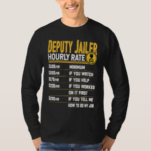 T-shirt Taux horaire de l'adjoint au geolier Adjoint au