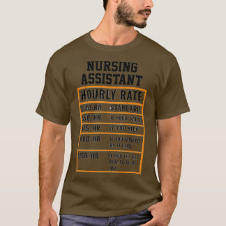 T-shirt Taux horaire de l'adjoint aux soins infirmiers
