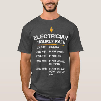 T-shirt Taux horaire d'électricien (2)