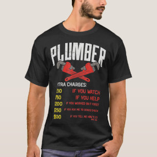 T-shirt Taux horaire du plombierFrais    amusants de tuyau