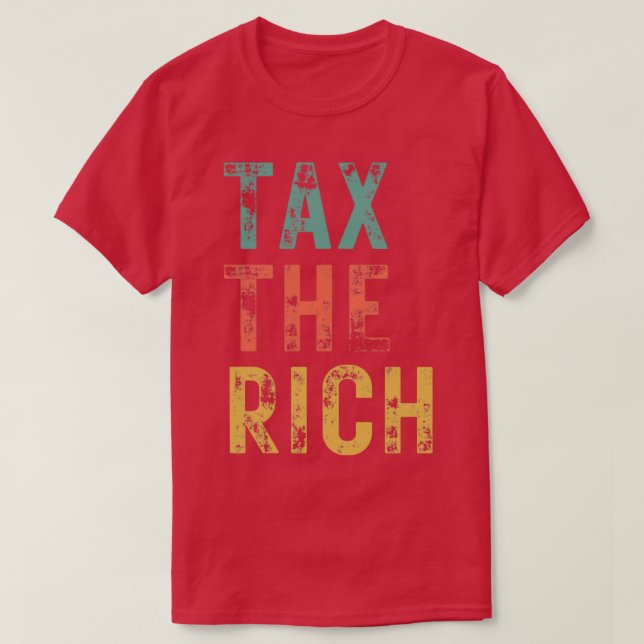 T-shirt Taxes le riche et drôle jour comptable de l'impôt (Design devant)