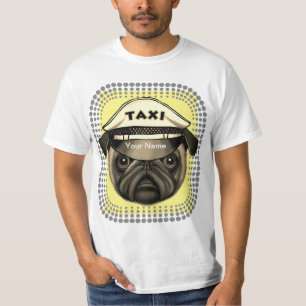 T-shirt Taxi Pug