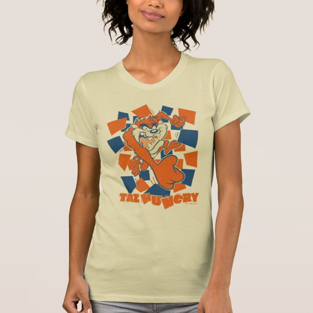 T-shirt TAZ™ Hungry Smashing Through Checker (Devant)
