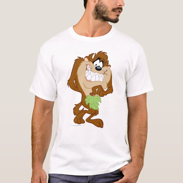 T-shirt TAZ™ tenant une feuille (Devant)