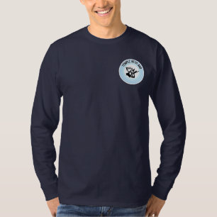 T-shirt TBA Hanukah Cellphone avec texte blanc