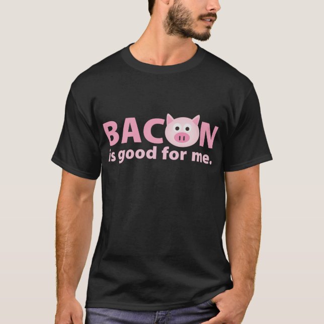 T-shirt {Tba} Le lard est bon pour moi (Devant)
