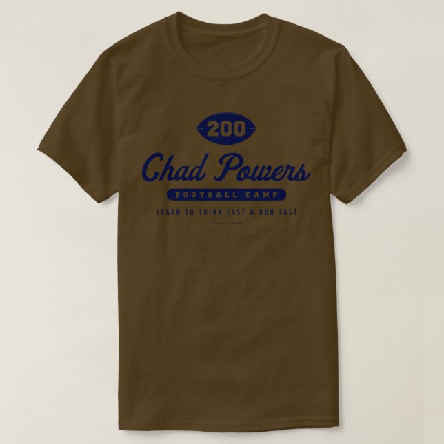 T-shirt Tchad Powers Camp Blue (Design devant)