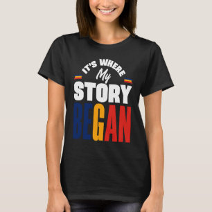 T-shirt Tchad Tchadien Le Drapeau Où Mon Histoire A Commen