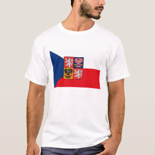 T-shirt tchécoslovaque de drapeau (République