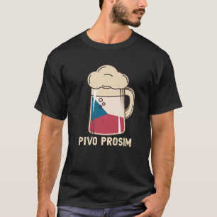 T-shirt Tchèque Vacances T Pivo Prosim Bière S'Il Vous P