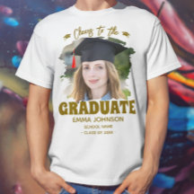 Tchin au diplômé - Photo personnalisée avec nom et