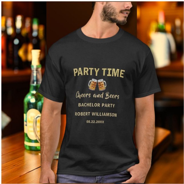 T-shirt Tchin tchin et bières fête de bachelor personnalis (Créateur téléchargé)