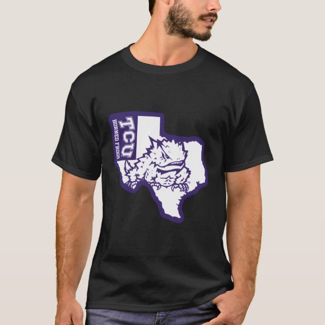 T-shirt Tcu Horned Frogs State (Devant)