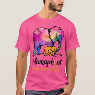 T-shirt TDAH Maman Elephant Mamaphant Sensibilisation au T