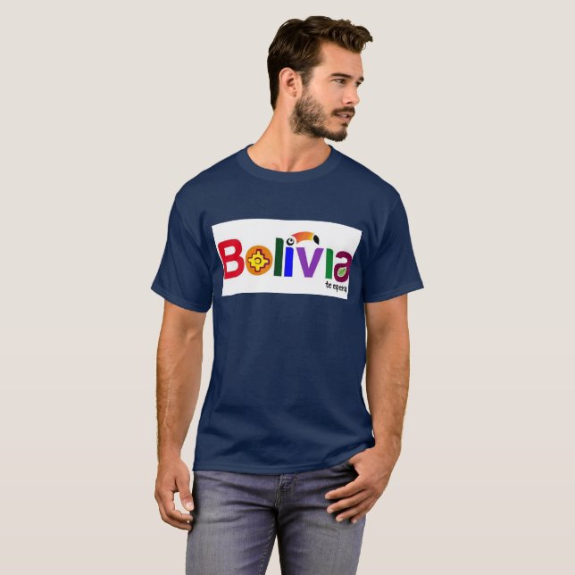 T-shirt Te espera de Camiseta Bolivie (Devant entier)