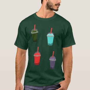 T-shirt Tea Boba et Taro et Milk Tea