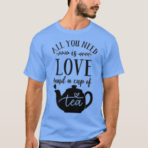 T-shirt TEA LOVERS TEA print TOUT CE DONT VOUS AVEZ BESOIN