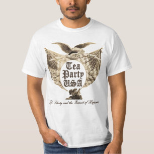 T-shirt Tea Party USA, Life Liberty, Poursuite du bonheur